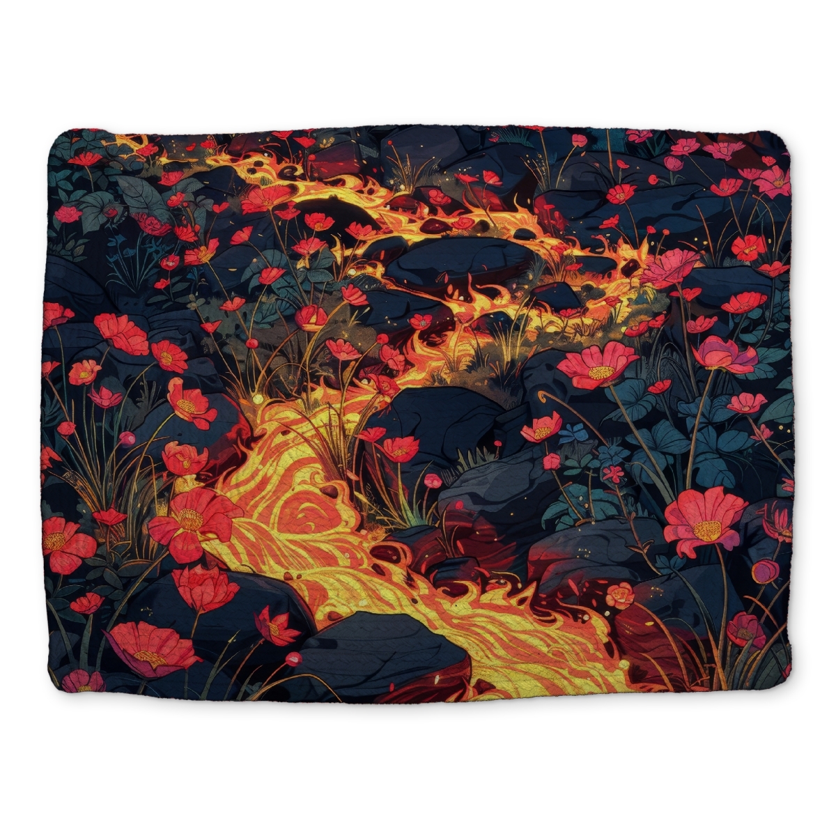 Picture of MWW CBPM1418X9P671 14 x 18 in. Dodging Nature Blue Braided Polyester Placemat for Home Decor
