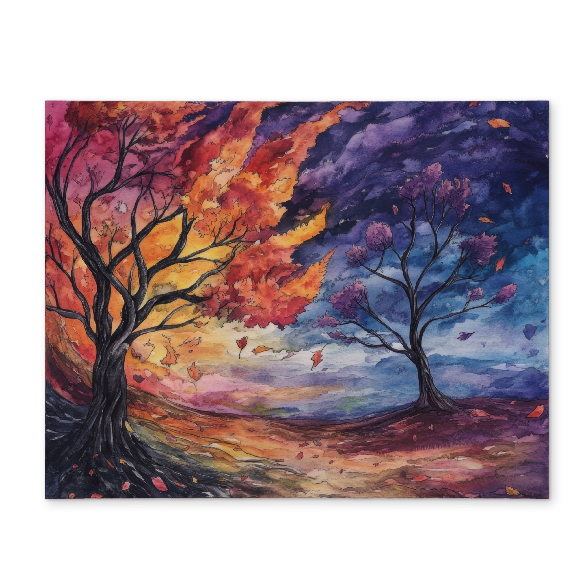 Picture of MWW CPPM1418UW8VRW 14 x 18 in. Before the Storm - Red Polyester Placemat for Home Decor