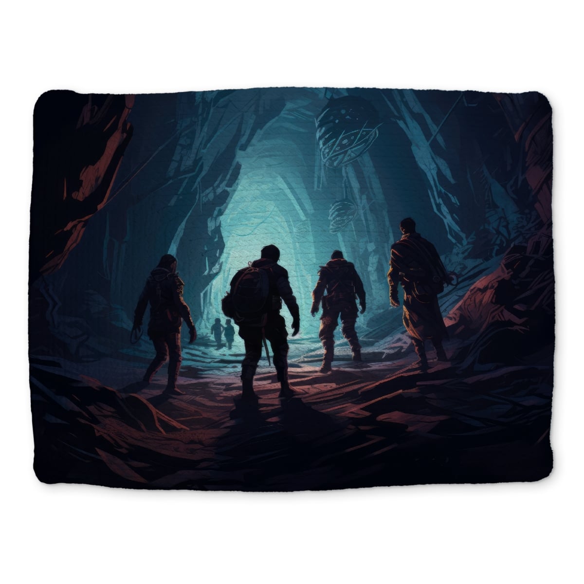 Picture of MWW CBPM1418VS238V 14 x 18 in. Secret Society Turquoise Braided Polyester Placemat - Home Decor