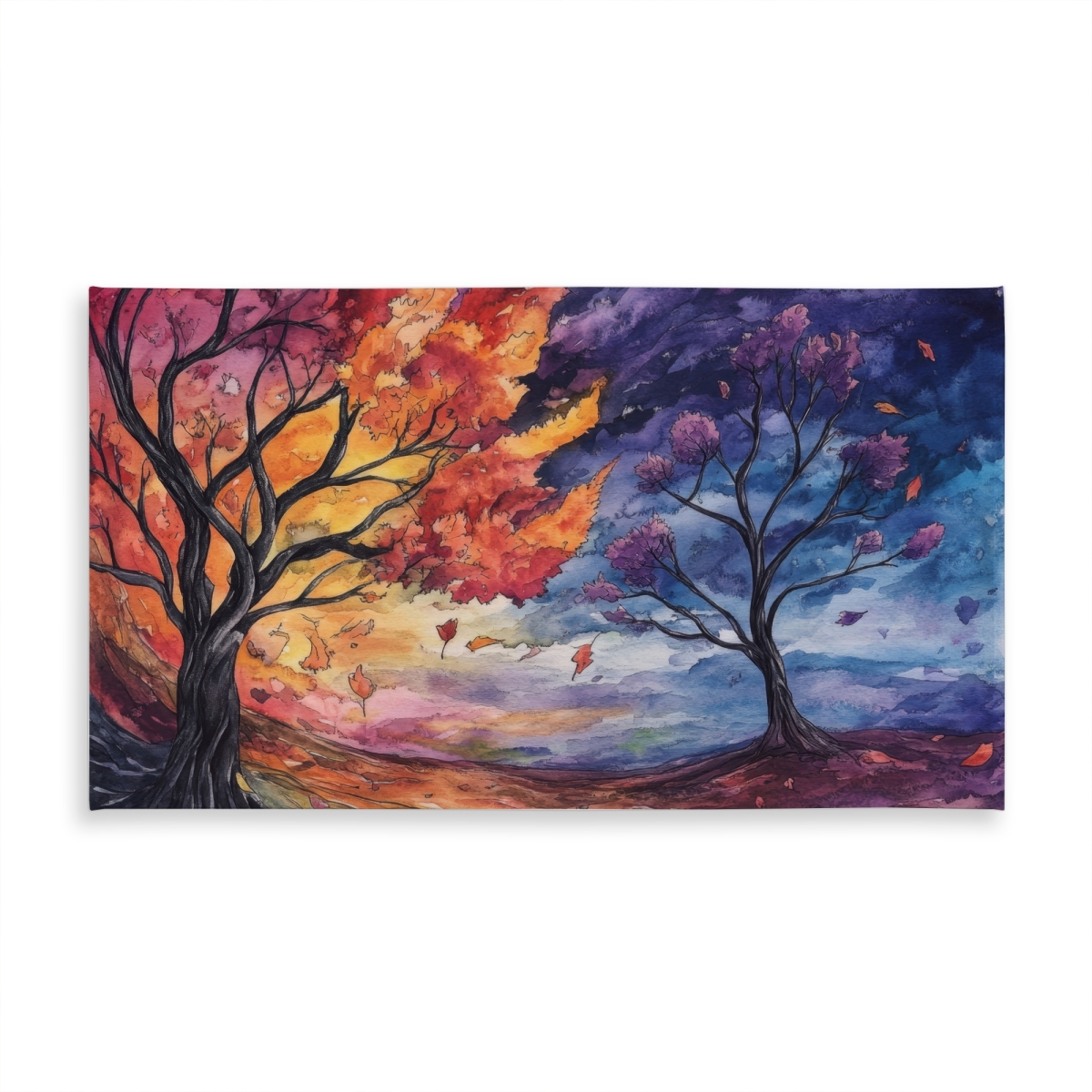 Picture of MWW C1TCLRGE9YZKCW 58 x 102 in. Before the Storm - Blue Indoor & Outdoor Tablecloth for Decor