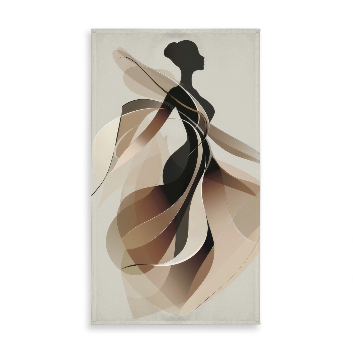 Picture of MWW C1TCLRGEED97AT 58 x 102 in. Classy Silhouette - Brown Indoor Outdoor Tablecloth for Decor