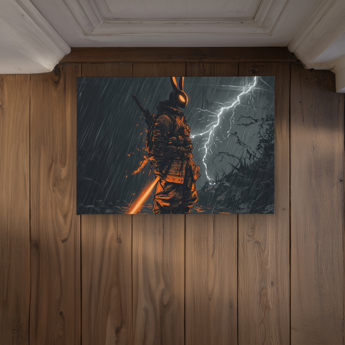 CODM1724BCZP22 17 x 24 in. War Machine White Indoor & Outdoor Door Mat - Home Decor