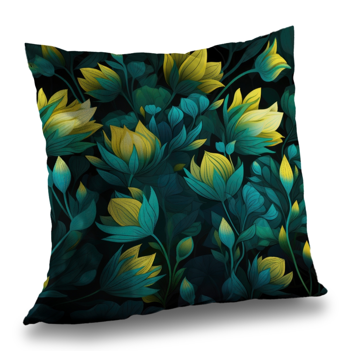 Concius Sales C1PC2020B2U4NL 20 x 20 in. Intense Bloom Poly Twill Throw - Cozy Home Decor Blanket - Insert NOT included