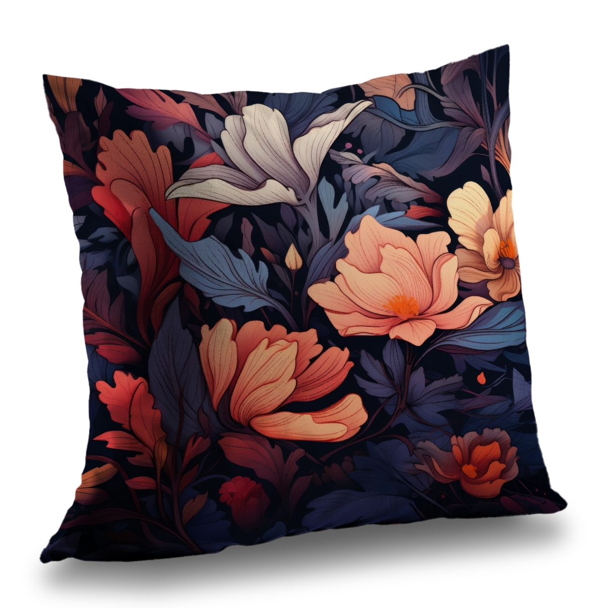 Concius Sales C1PC2626F3MIPR 26 x 26 in. Blooming Uninterrupted Poly Twill Throw - Cozy Home Decor - Insert NOT included