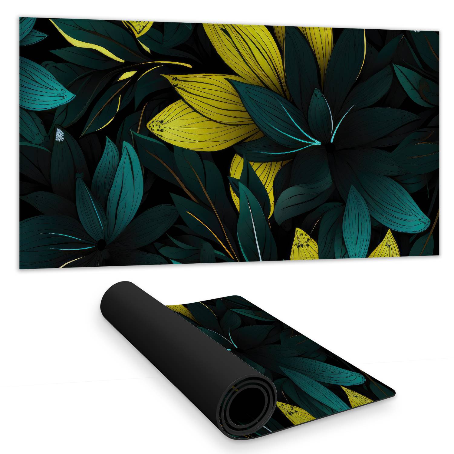 C1DM1531I4HN6M 16 x 32 in. Potent Yellow Desk Mat - Stylish Home Decor Essential