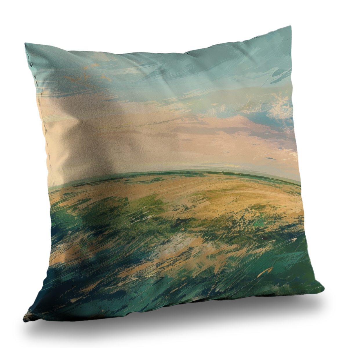 Concius Sales C1PC2020F85FFV 20 x 20 in. Evening in the Field Poly Twill Throw - Cozy Home Decor - Insert NOT included