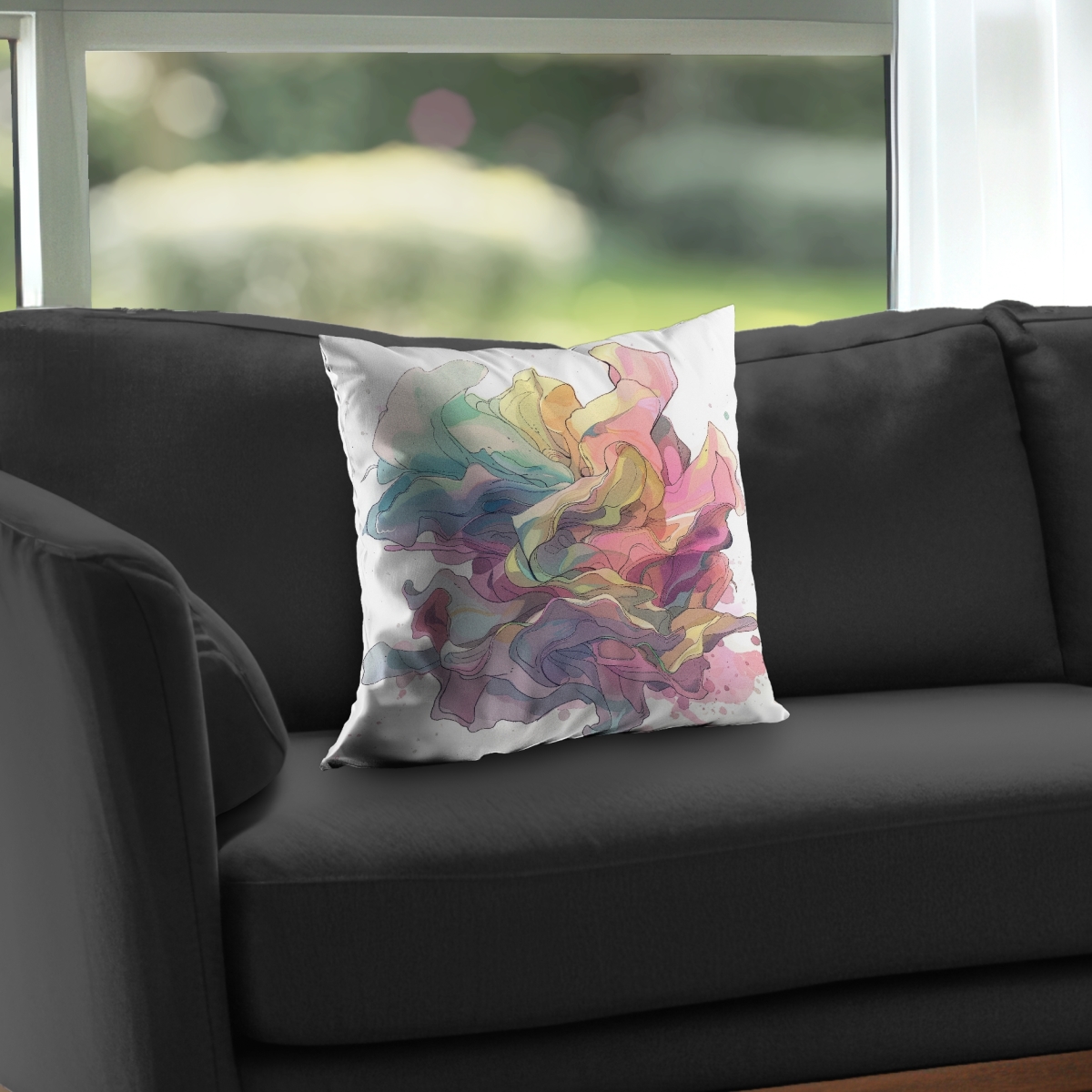Concius Sales C1PT16165UXOU4 16 x 16 in. Unfolding Poly Twill Throw Pillow - Stylish Home Decor - Insert Included