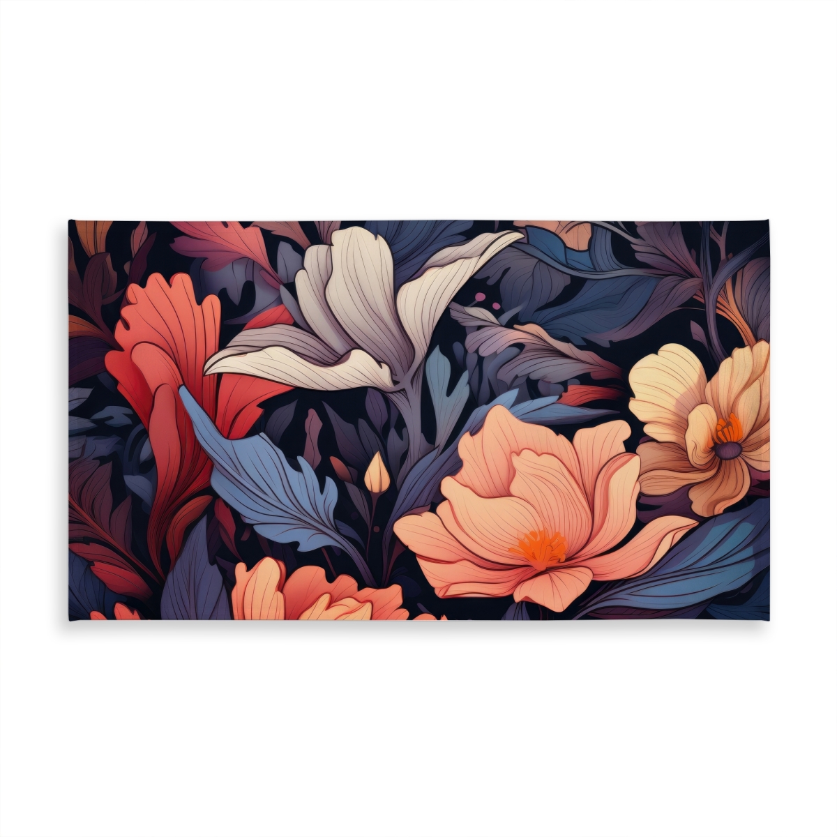 Picture of MWW C1TCLRGEBYIGS0 58 x 102 in. Blooming Uninterrupted - Orange Indoor & Outdoor Tablecloth