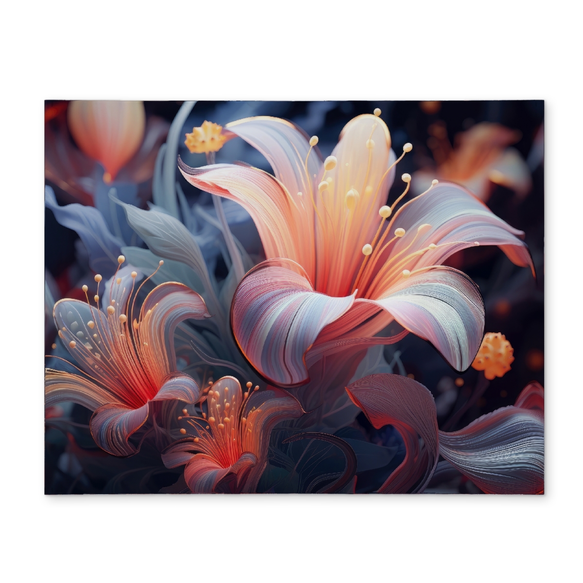 Picture of MWW CPPM1418NU4JU7 14 x 18 in. Astral Bloom Red Polyester Placemat for Home Decor - Stylish Tableware