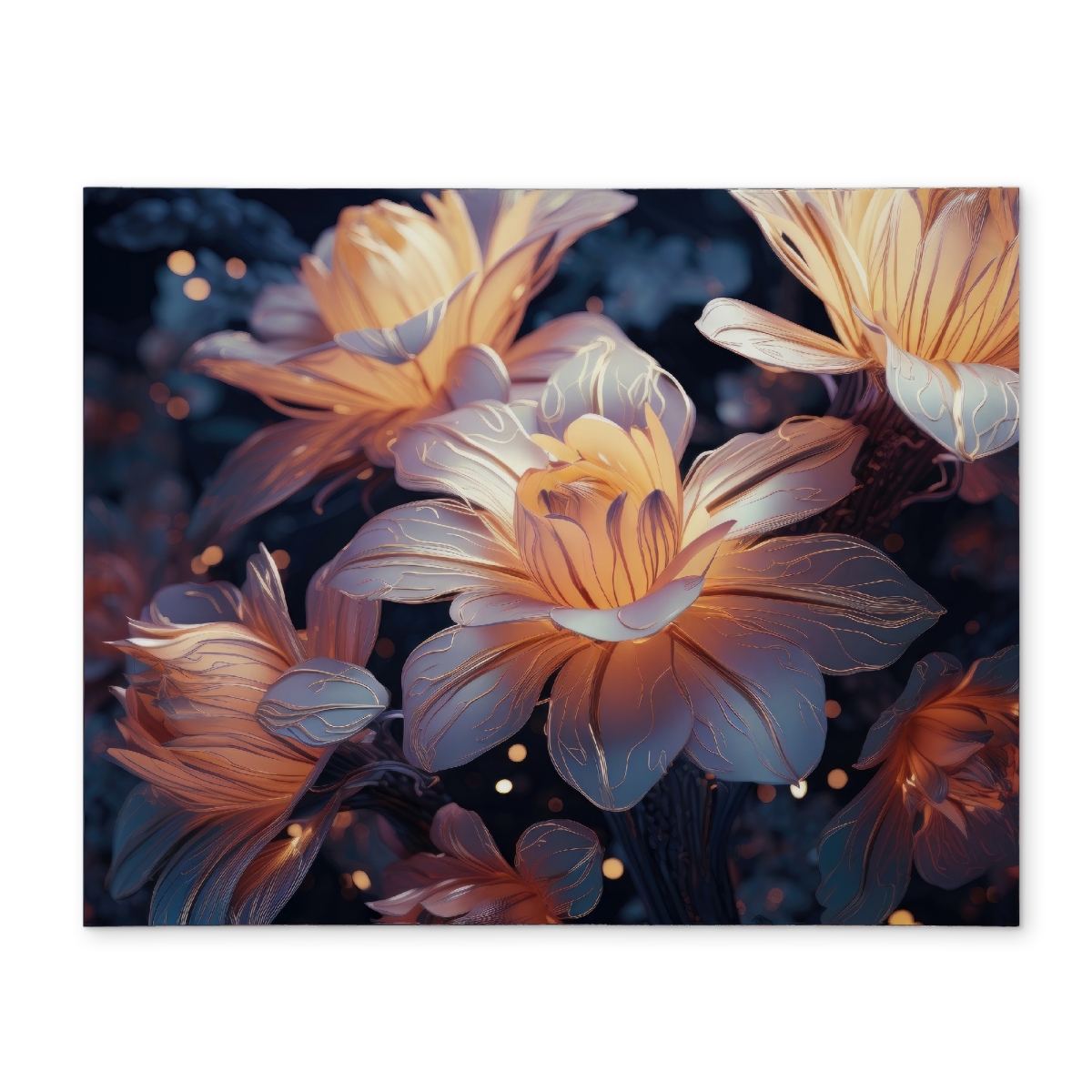 Picture of MWW CPPM1418W8D5EV 14 x 18 in. Pixie Flowers - Blue Polyester Placemat for Home Decor