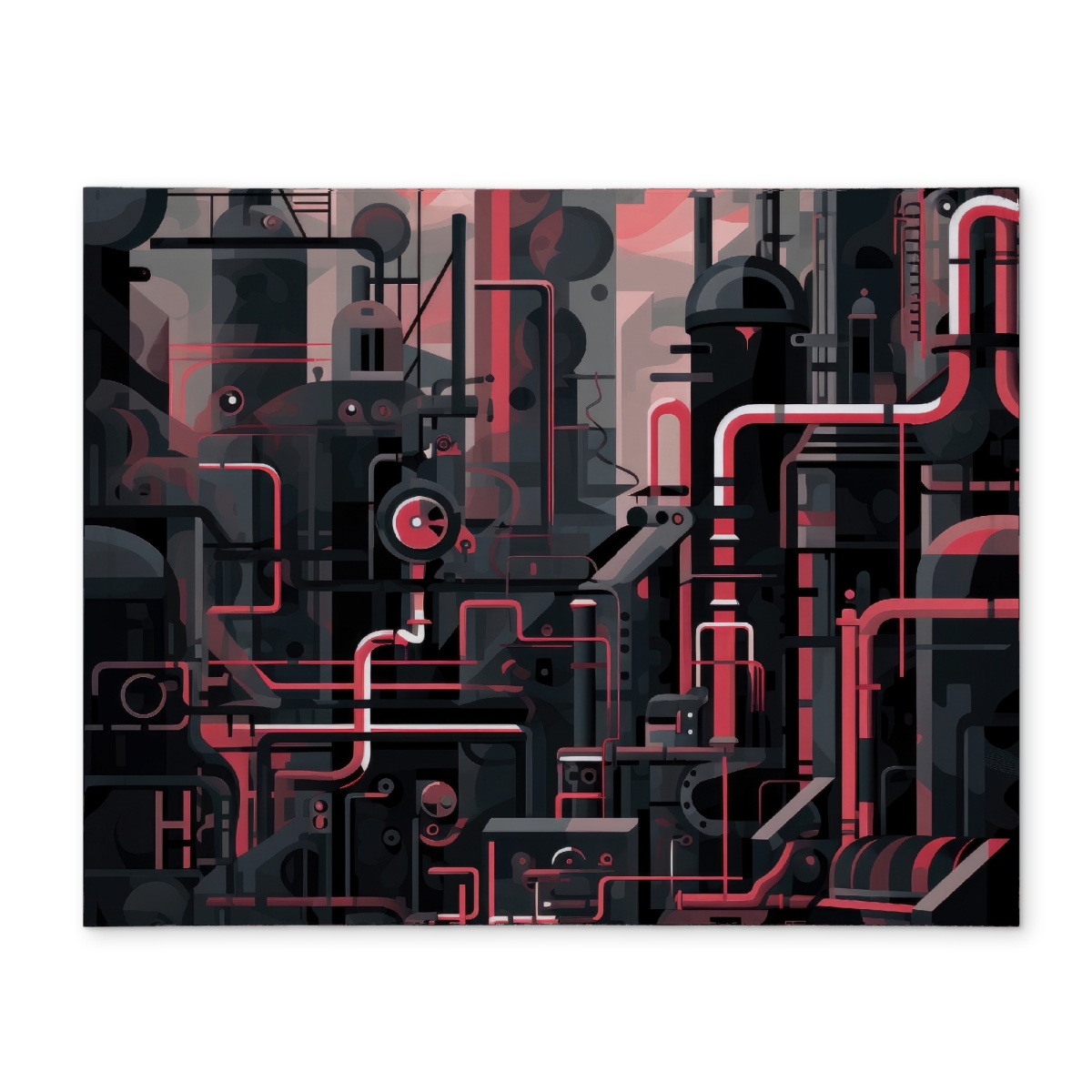 Picture of MWW CPPM1418Z0PLUY 14 x 18 in. Industrial Empire Red Polyester Placemat - Home Decor Essential