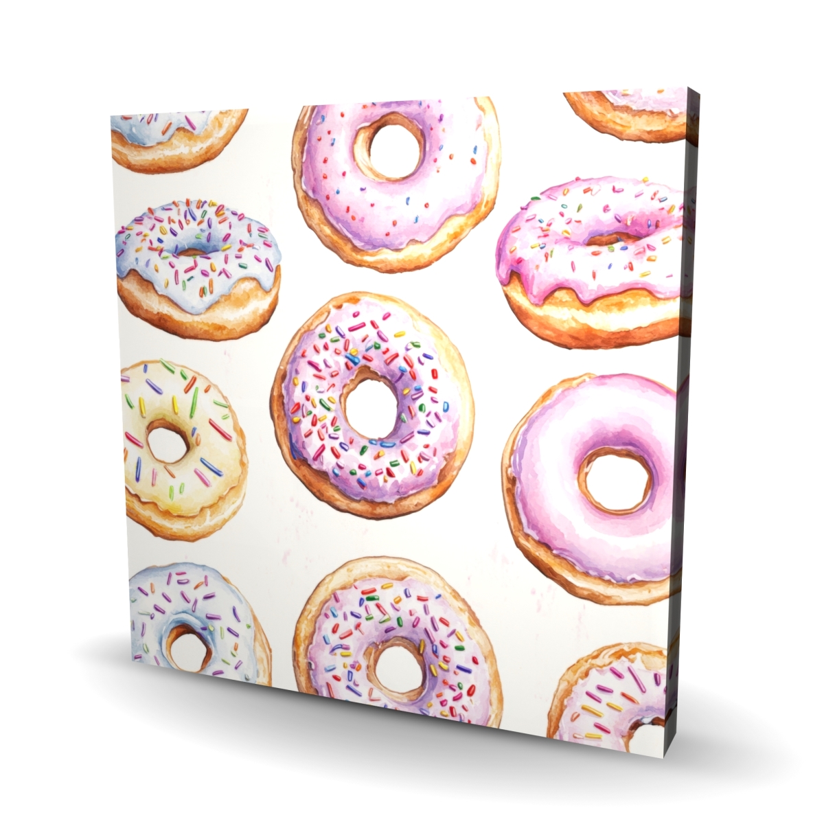 C1RC24246FFB6K 24 x 24 in. Sugar Delights - White Canvas Wall Art for Elegant Spaces