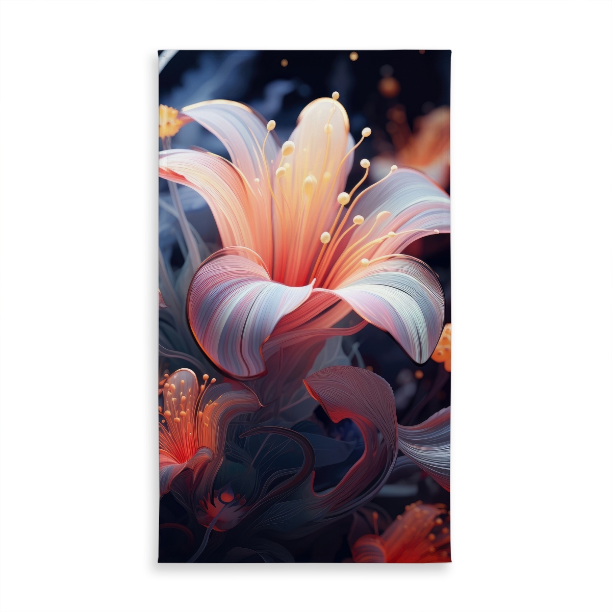 Picture of MWW C1TCLRGEMVTJ7T 58 x 102 in. Astral Bloom Red Tablecloth - Indoor & Outdoor Home Decor
