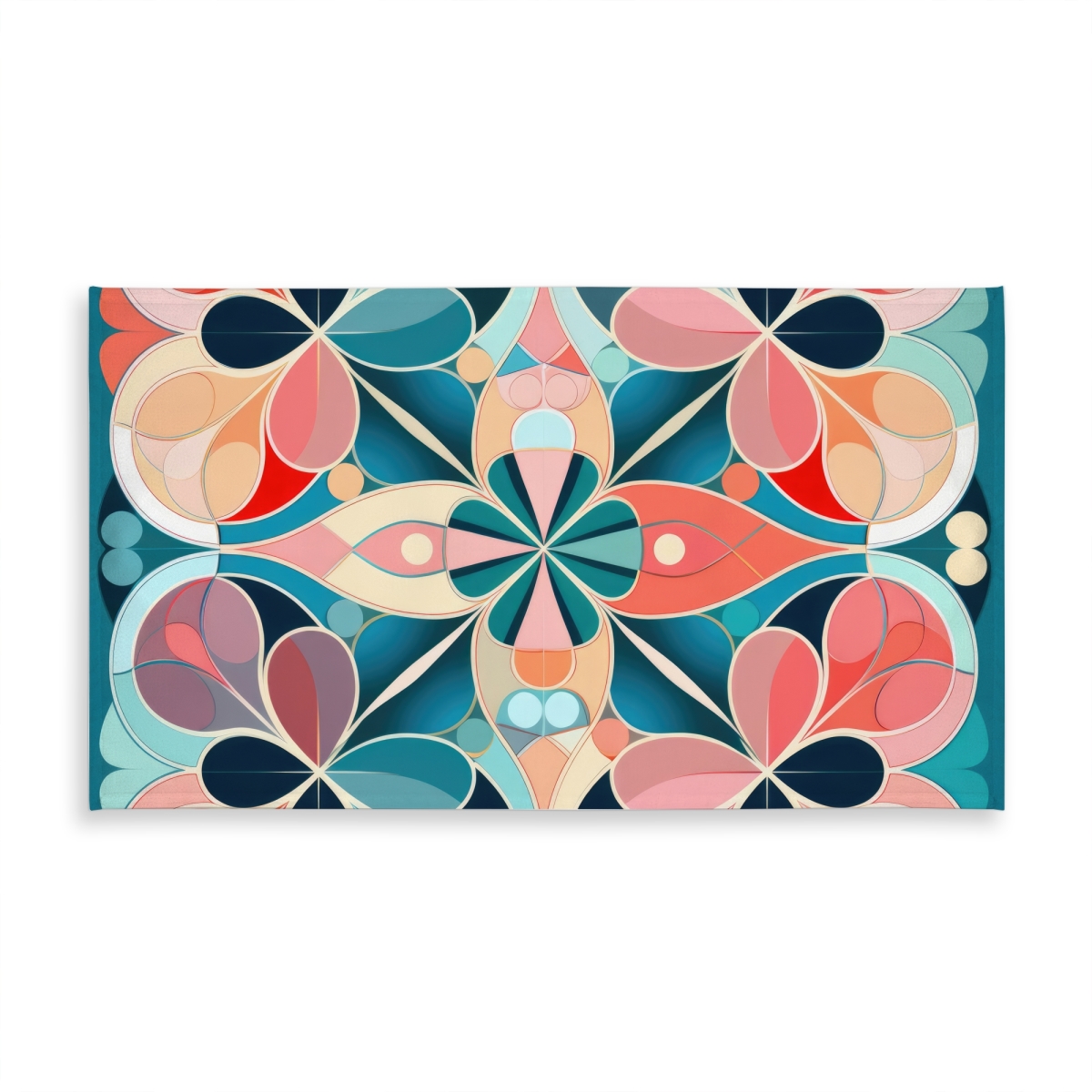 Picture of MWW C1TCLRGESIR5G7 58 x 102 in. Mandala Coral Indoor & Outdoor Tablecloth for Home Decor