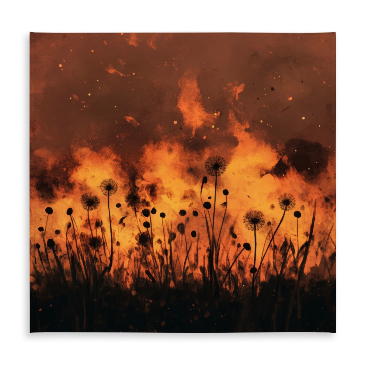 Picture of MWW C1TC5858JDA90I 58 x 58 in. Ablaze Yellow Indoor & Outdoor Tablecloth for Home Decor