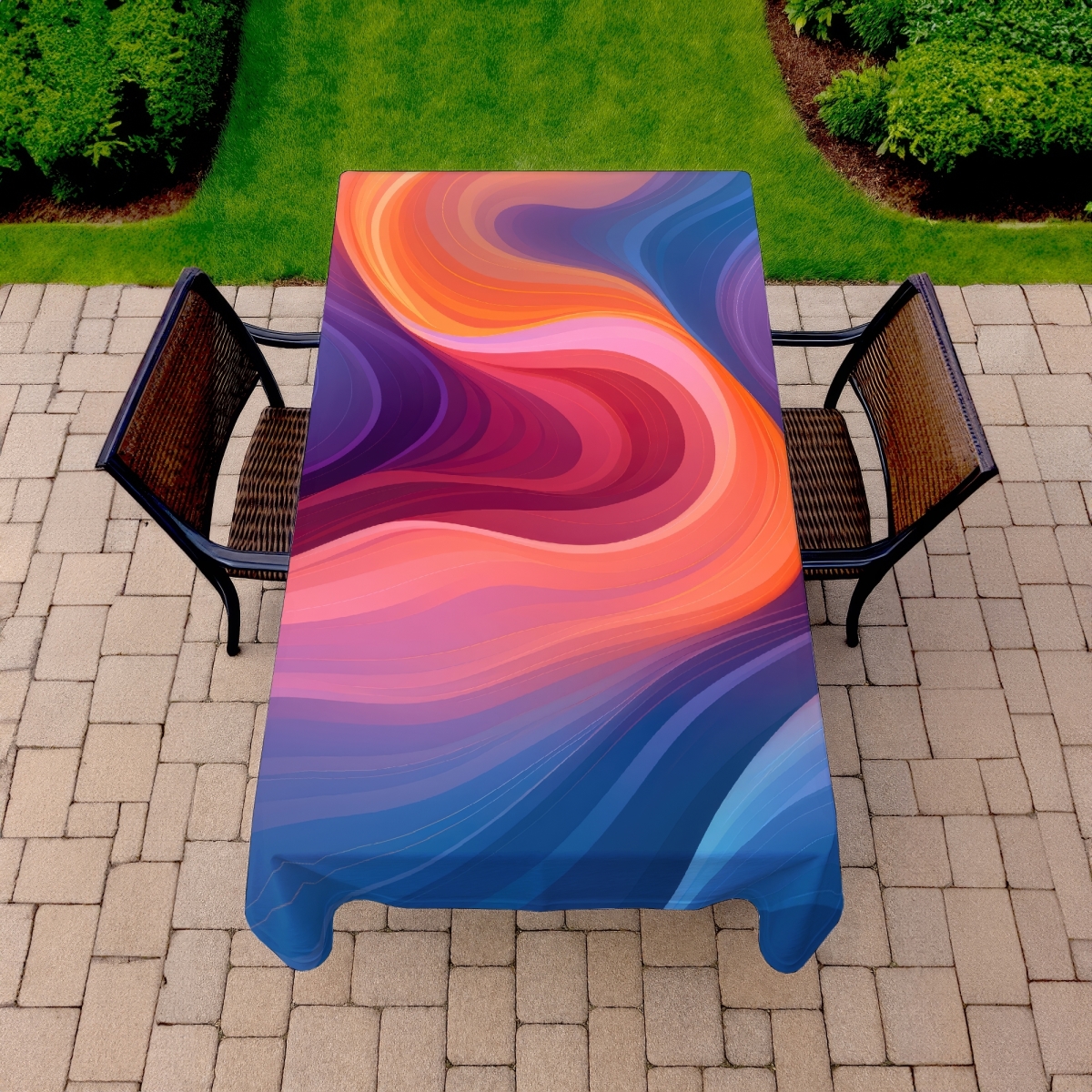 Picture of MWW C1TCLRGEI0AT0P 58 x 102 in. Purple Haze Tablecloth - Stylish Indoor & Outdoor Home Decor