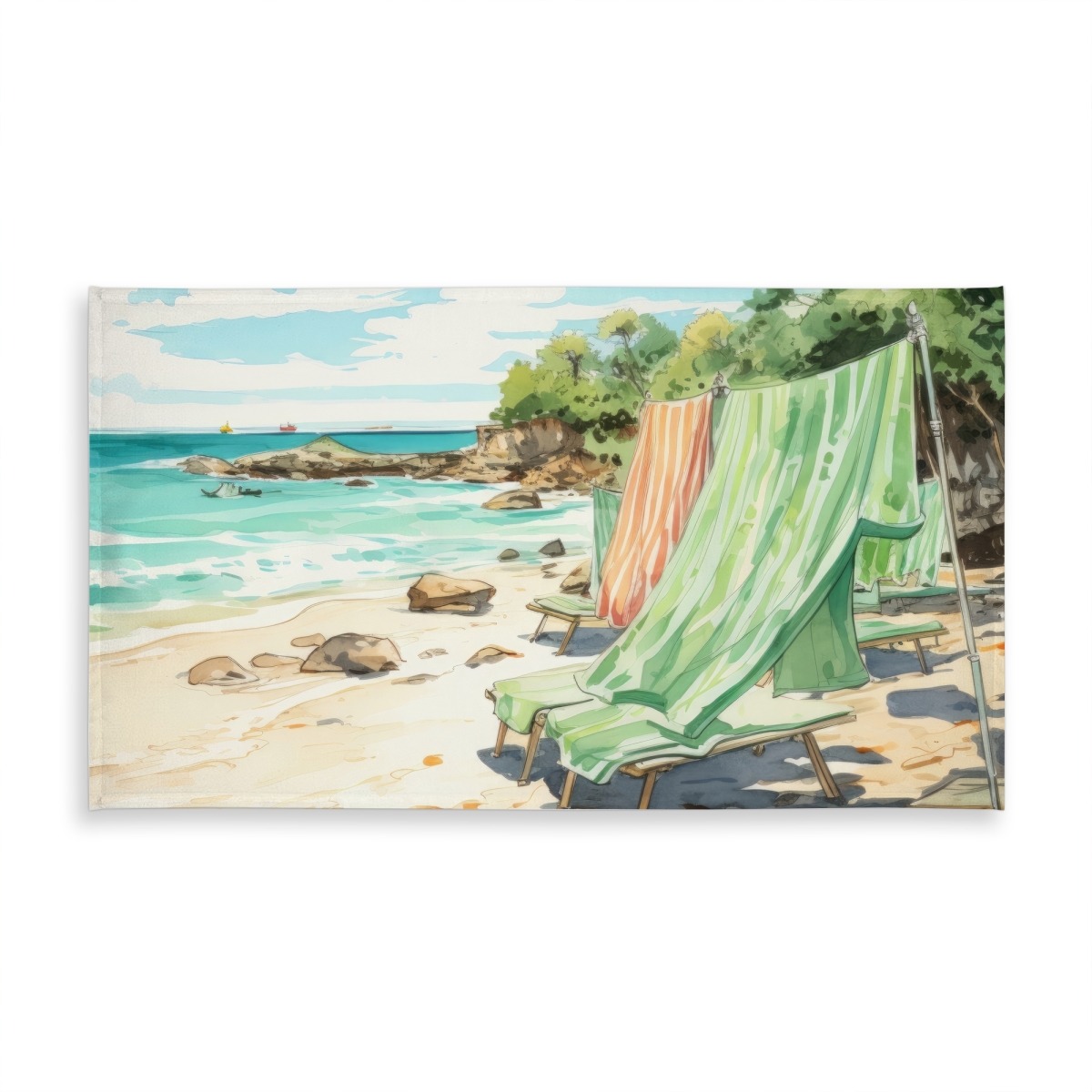 Picture of MWW C1TCLRGEJAADAB 58 x 102 in. Beach Calm Beige Indoor & Outdoor Tablecloth for Home Decor