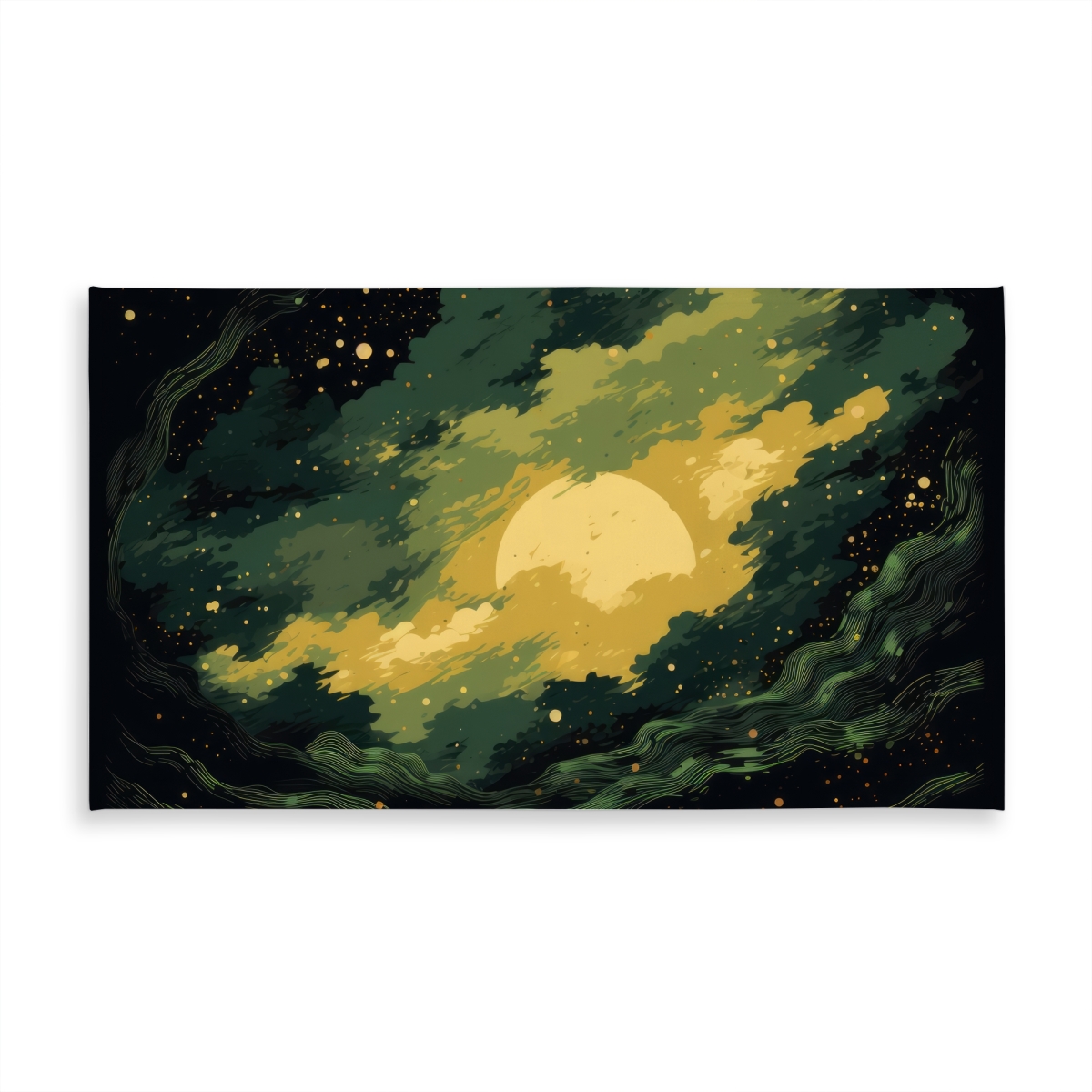 Picture of MWW C1TCLRGEXU8ZQL 58 x 102 in. Cloudy Star Yellow Indoor & Outdoor Tablecloth for Home Decor