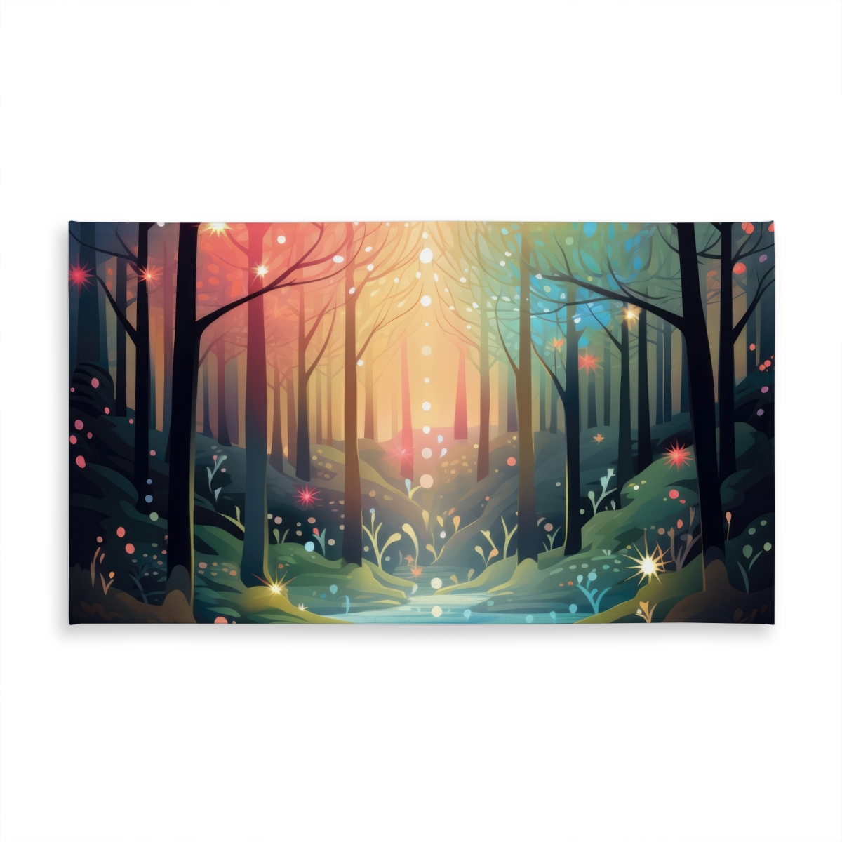 Picture of MWW C1TCLRGEZJSOY4 58 x 102 in. Magical Forest Turquoise Tablecloth for Indoor & Outdoor Decor