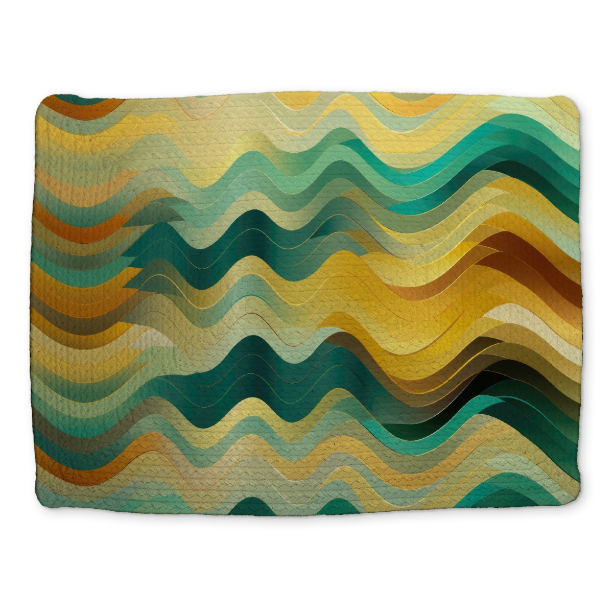 Picture of MWW CBPM1418IDJAX4 14 x 18 in. Rich By Design - Gold Braided Polyester Placemat for Home Decor