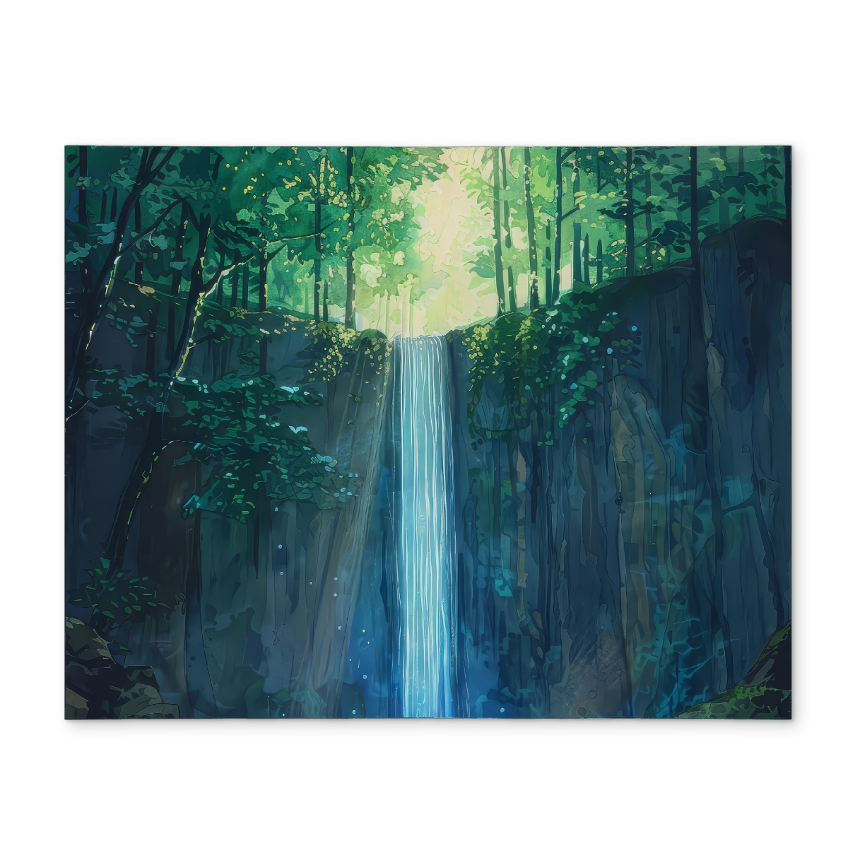 Picture of MWW CPPM1418FPYRE7 14 x 18 in. Waterfall White Polyester Placemat for Elegant Home Decor