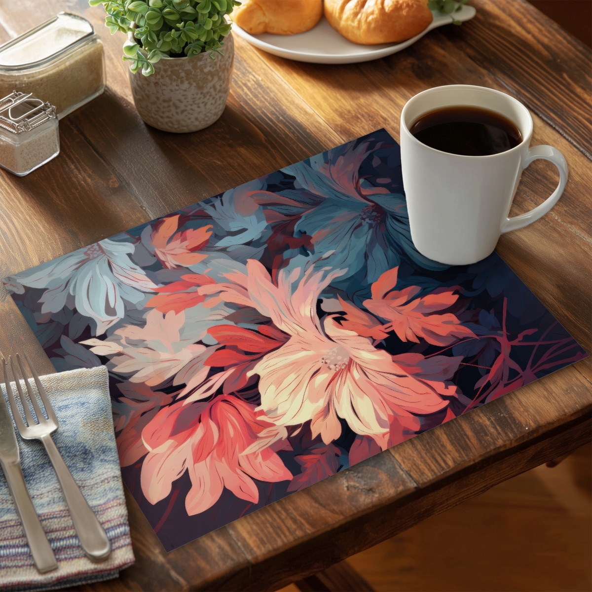 Picture of MWW CPPM1418URS1EK 14 x 18 in. Silent Charm Pink Polyester Placemat