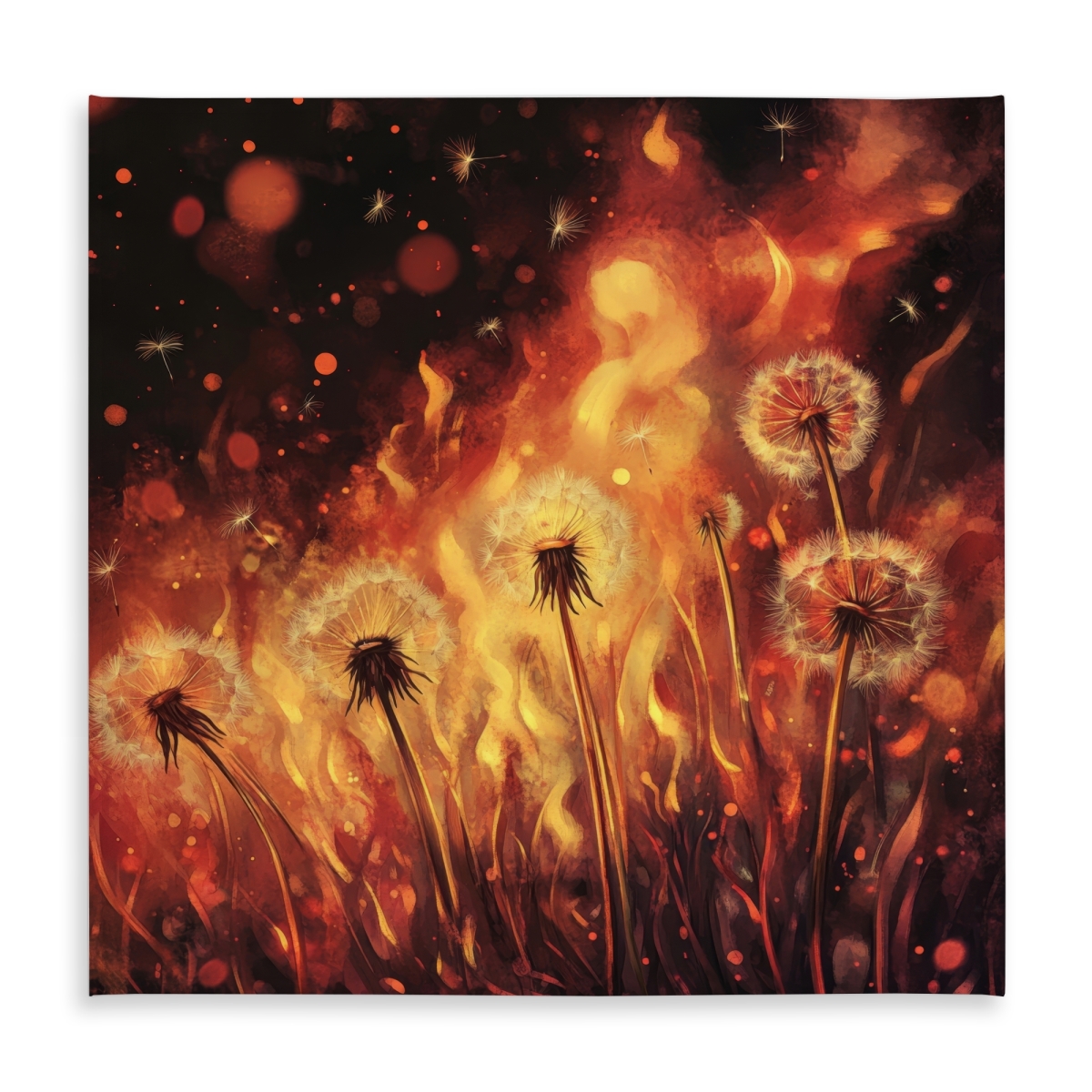 Picture of MWW C1TC5858LZMV5N 58 x 58 in. Dandy Fire Orange Indoor & Outdoor Tablecloth - Home Decor
