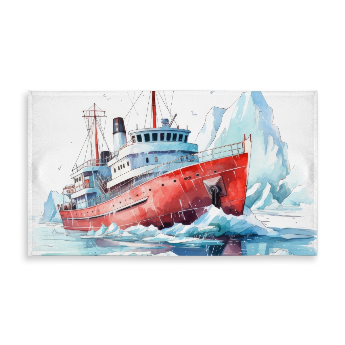 Picture of MWW C1TCLRGESA1QTW 58 x 102 in. Breaking the Ice White Tablecloth for Indoor & Outdoor Decor