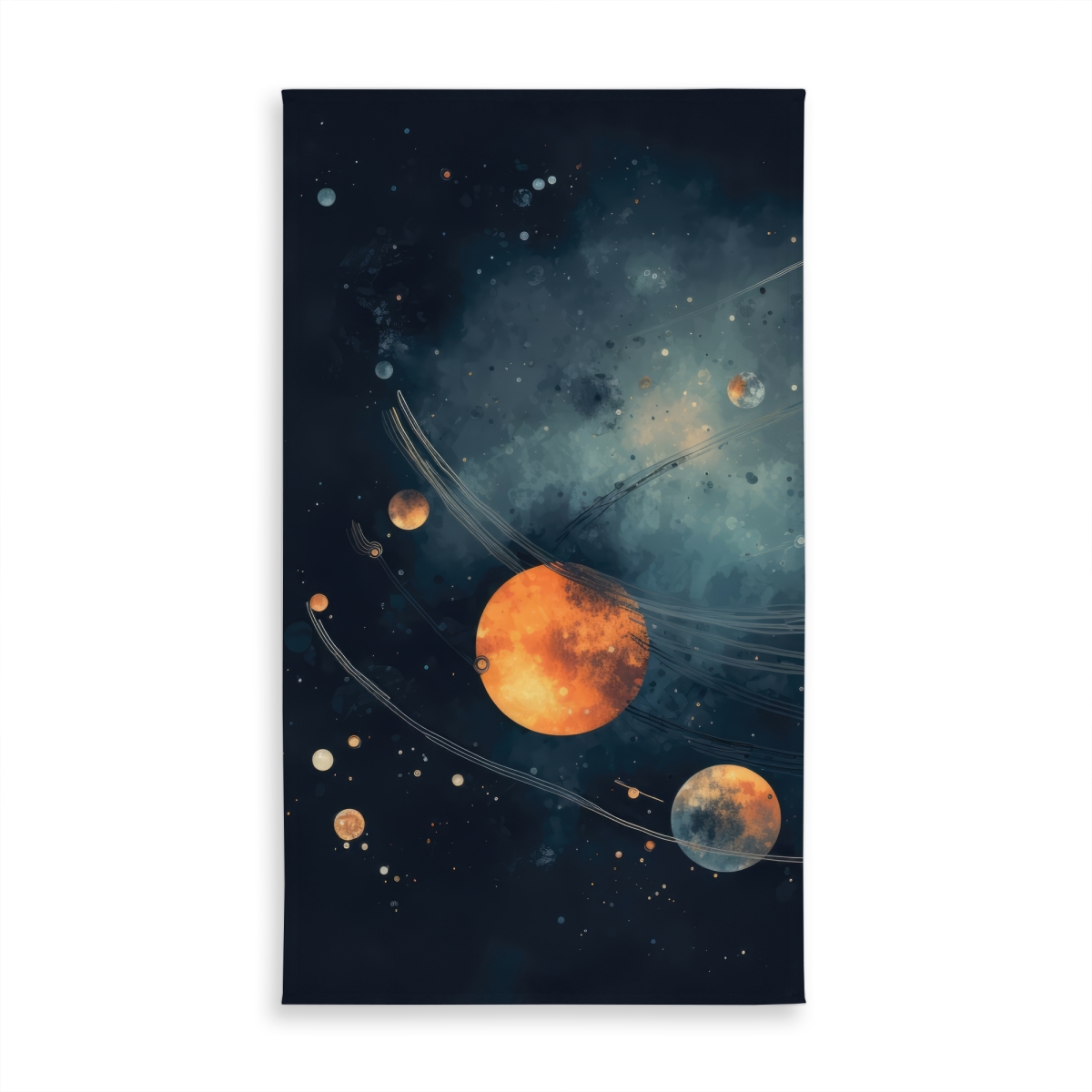 Picture of MWW C1TCLRGETXFZ8C 58 x 102 in. Deep Exploration Blue Indoor & Outdoor Tablecloth for Home Decor