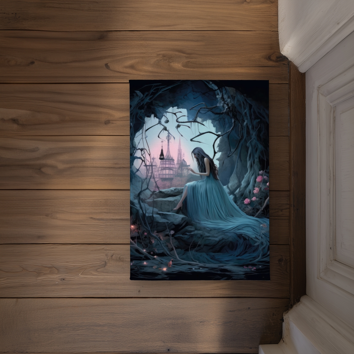 CODM1724JD7EBF 17 x 24 in. Morose Cave Turquoise Indoor & Outdoor Door Mat - Home Decor
