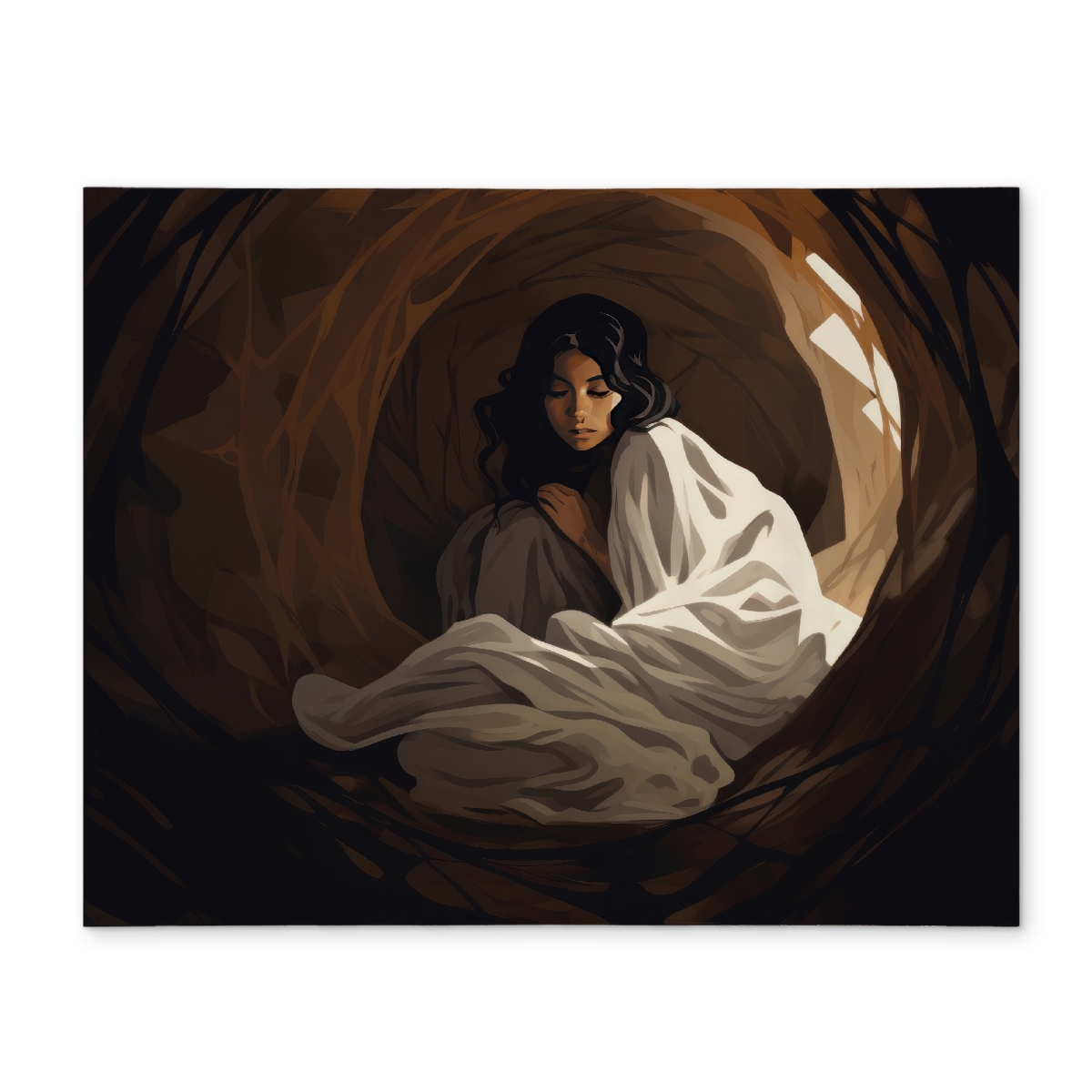 Picture of MWW CPPM14186WA5J5 14 x 18 in. Warm Embrace Black Polyester Placemat - Stylish Home Decor