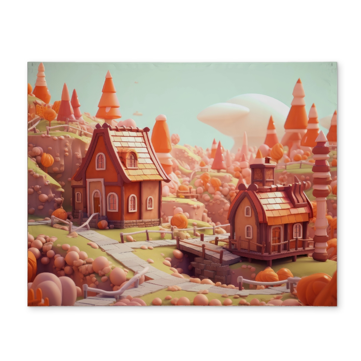 Picture of MWW CPPM141875AJVJ 14 x 18 in. Toy Town Pink Polyester Placemat for Home Decor - Stylish Accent