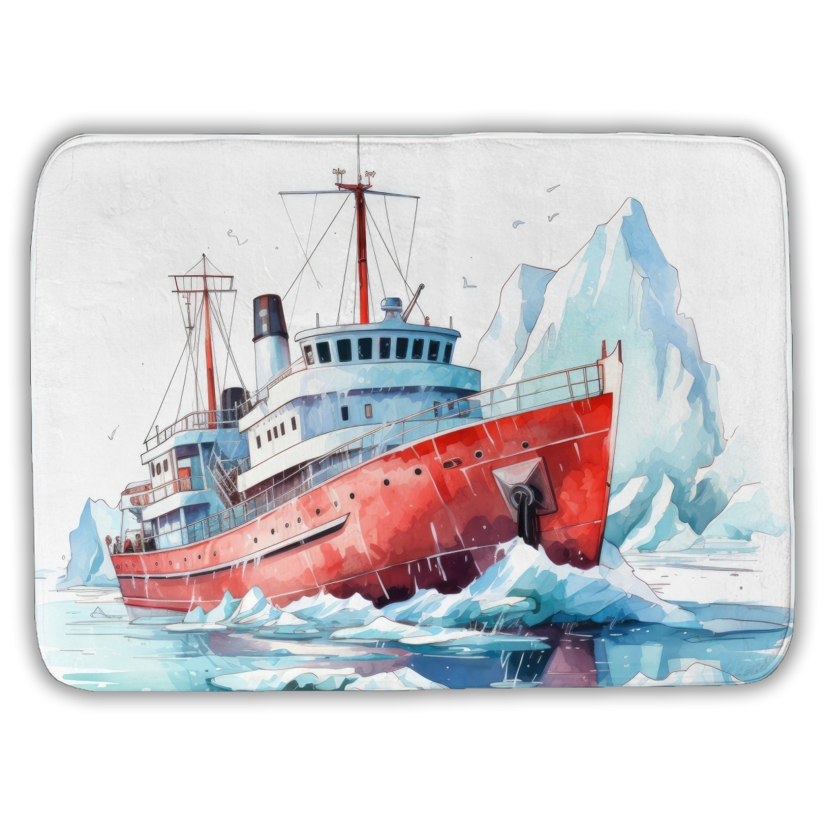 C1BM1724M0DIDS 17 x 24 in. Breaking the Ice Turquoise Bath Mat for Home Decor - Stylish Comfort