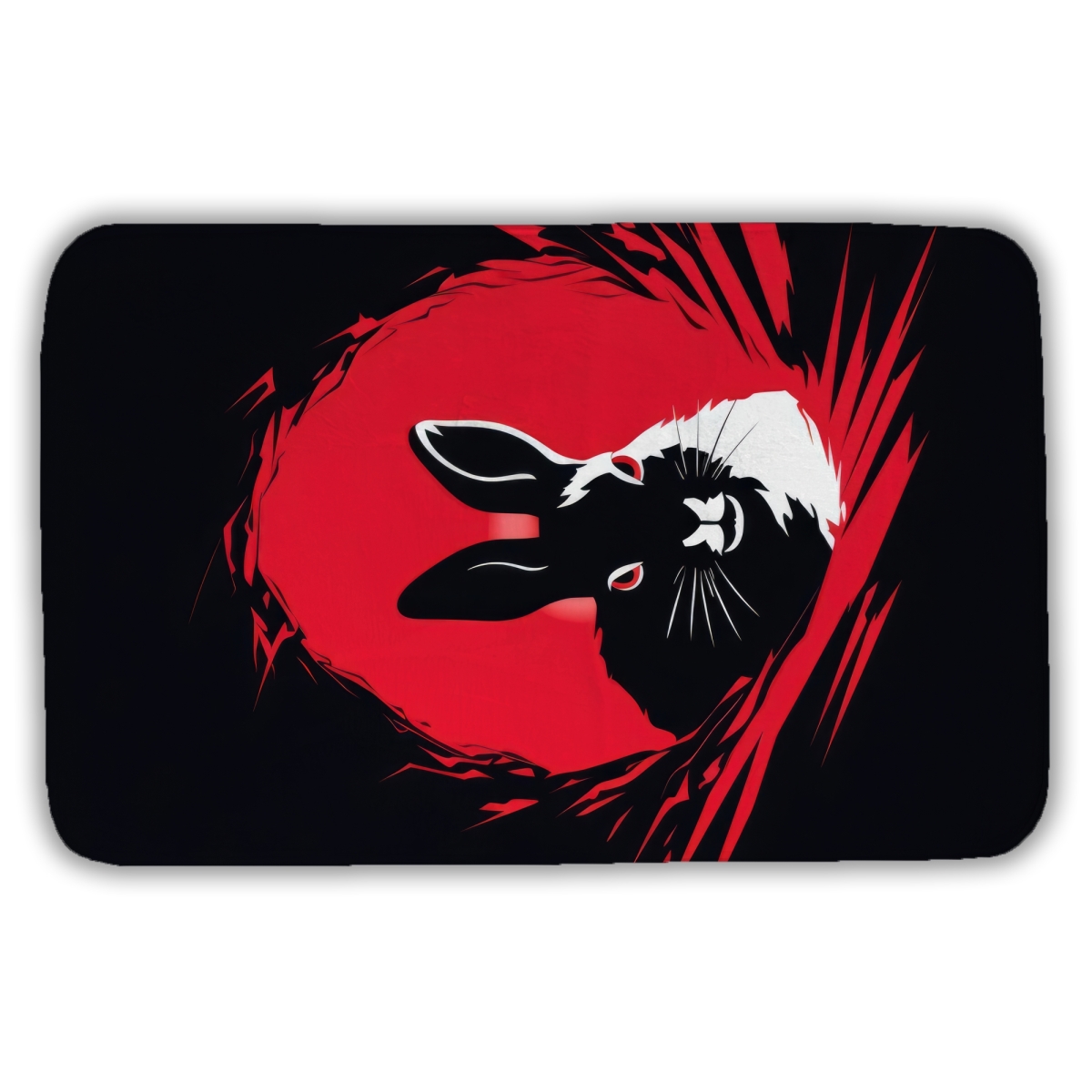 C1BM2134TKBG44 21 x 34 in. Bad Intentions White Bath Mat - Stylish