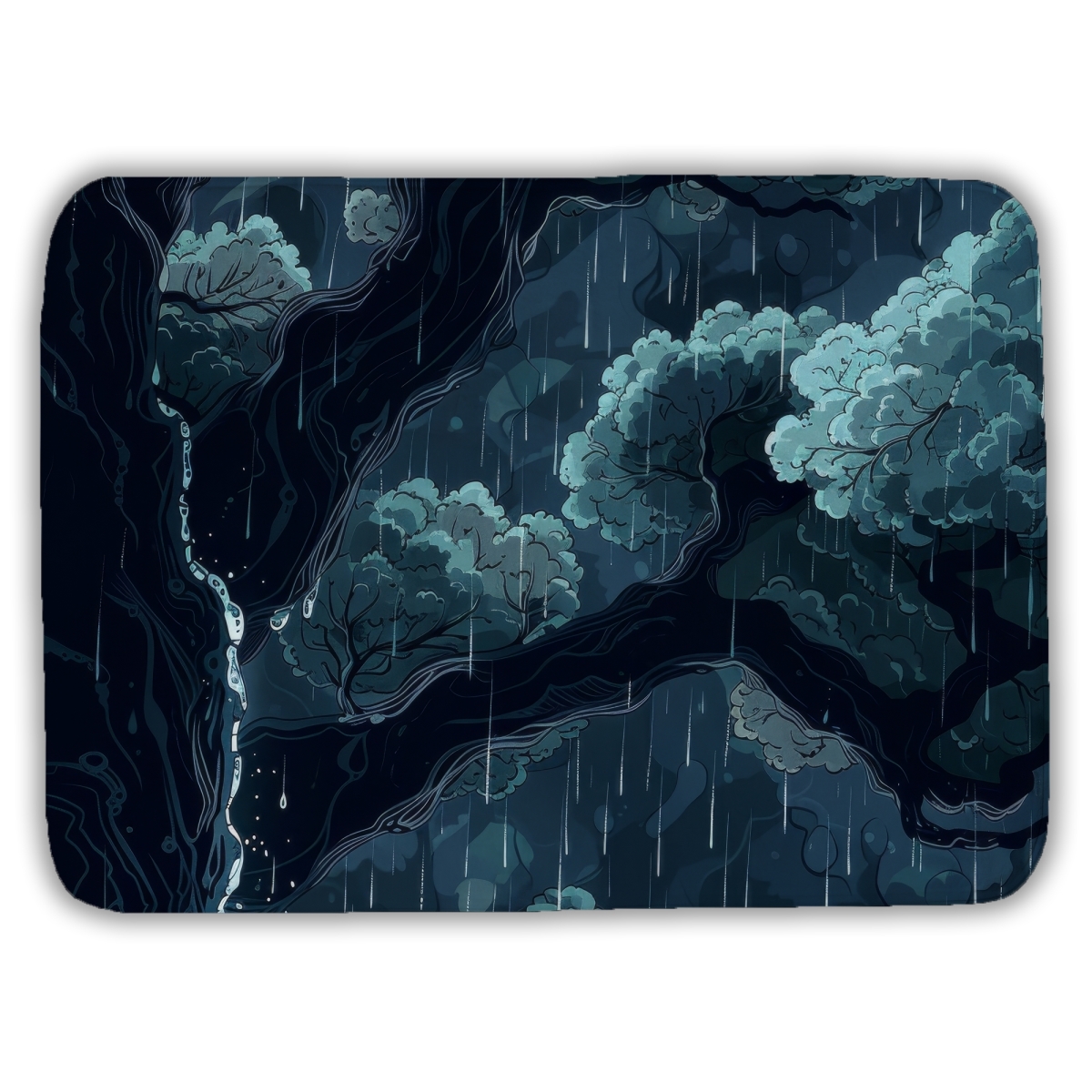 C1BM1724K6CRKF 17 x 24 in. Canopy Black Bath Mat - Stylish Home Decor Essential