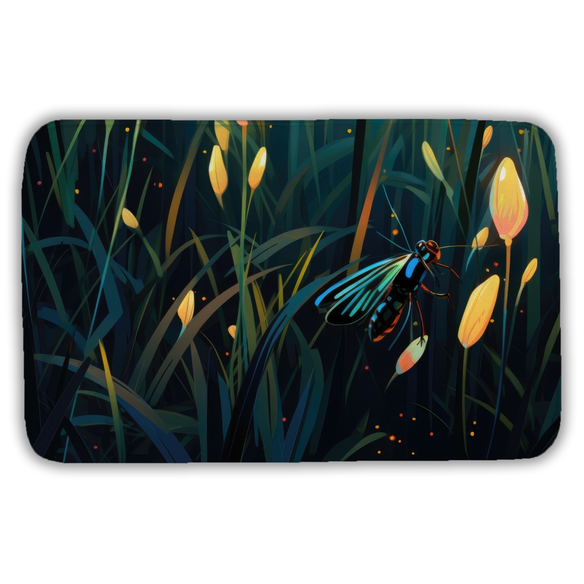 C1BM2134WJDKQE 21 x 34 in. Appealing Black Bath Mat - Stylish Home Decor Essential