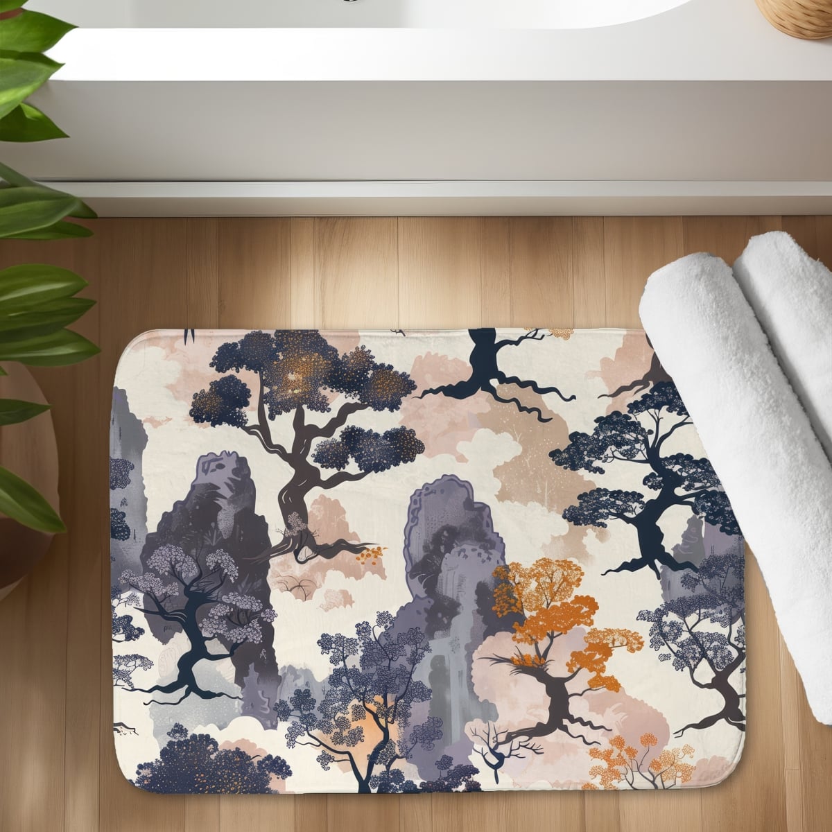 C1BM1724PYW6GO 17 x 24 in. Voidless White Bath Mat - Elegant Home Decor Essential