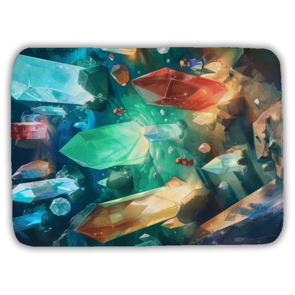 C1BM1724M149Z2 17 x 24 in. The Quest Blue Bath Mat - Stylish Home Decor Essential