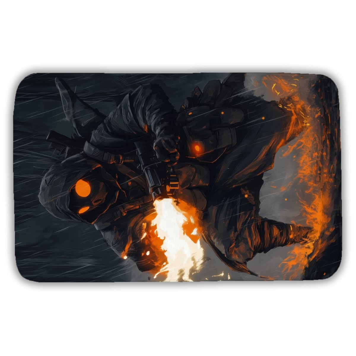 C1BM213404B2F8 21 x 34 in. Scorch Gray Bath Mat - Stylish