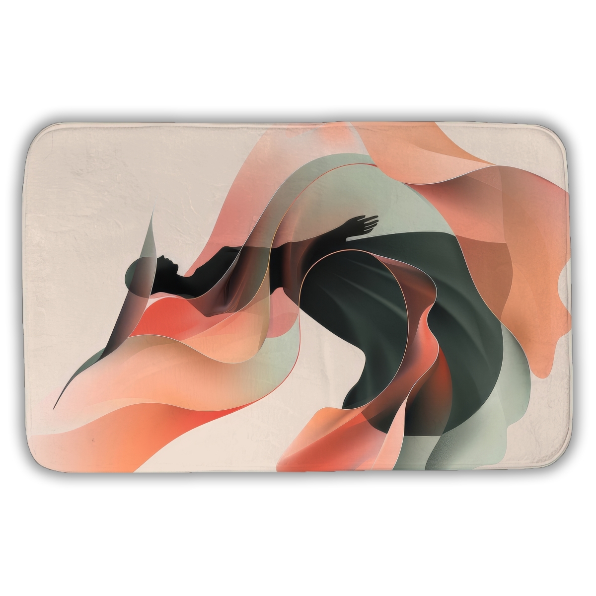 C1BM2134M935BJ 21 x 34 in. Elegance Red Bath Mat - Stylish Home Decor Accent for Comfort