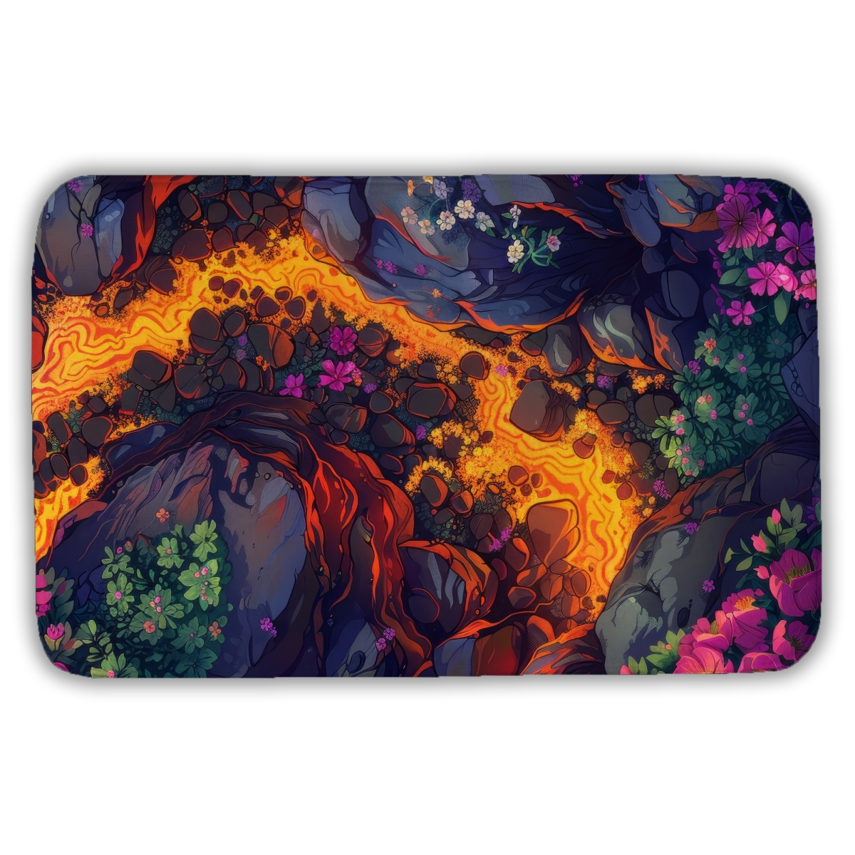 C1BM2134MMA0F7 21 x 34 in. Hot River Black Bath Mat for Elegant Home Decor - Soft & Absorbent