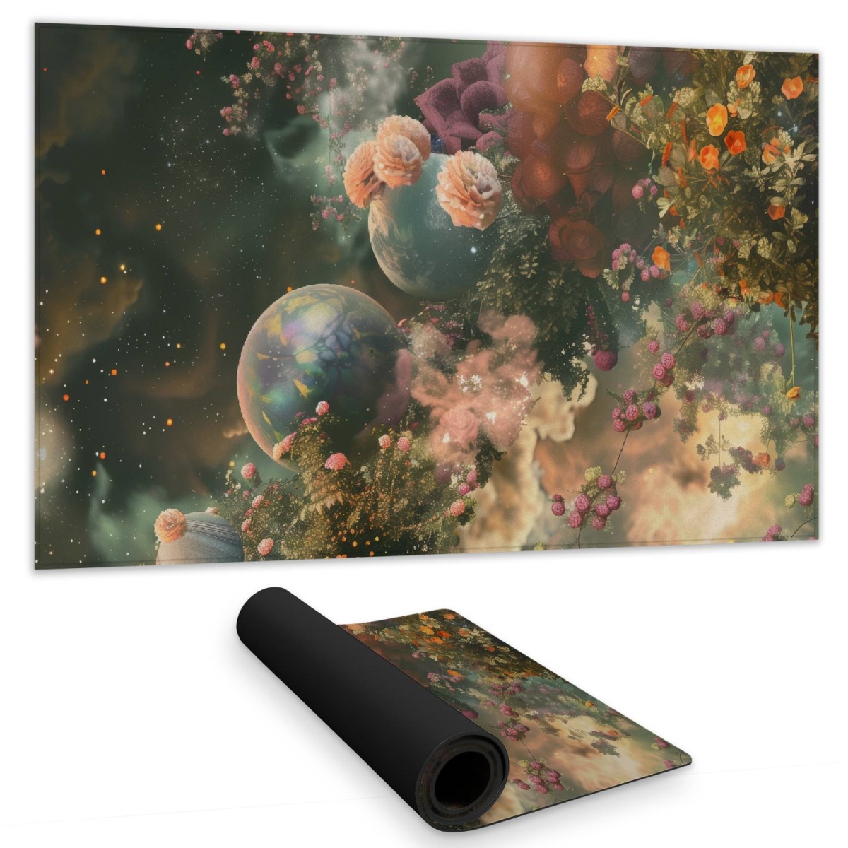 Concius Sales C1DM1424K0P21V 14 x 24 in. Bloom Space Gaming Mat - Stylish Home Decor for Gamers