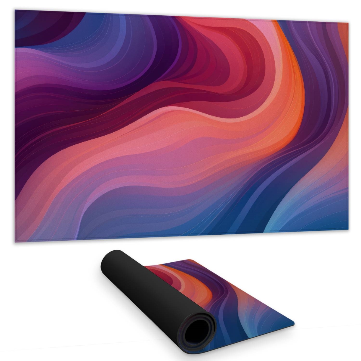 Concius Sales C1DM1424LWCAEV 14 x 24 in. Purple Haze Gaming Mat - Stylish Home Decor Desk Pad