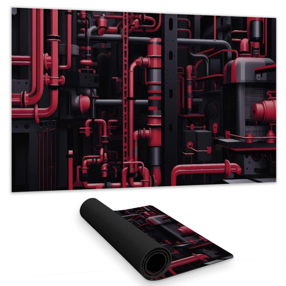 Concius Sales C1DM1424PG96UP 14 x 24 in. Machinery Gaming Mat - Stylish Home Decor Play Surface