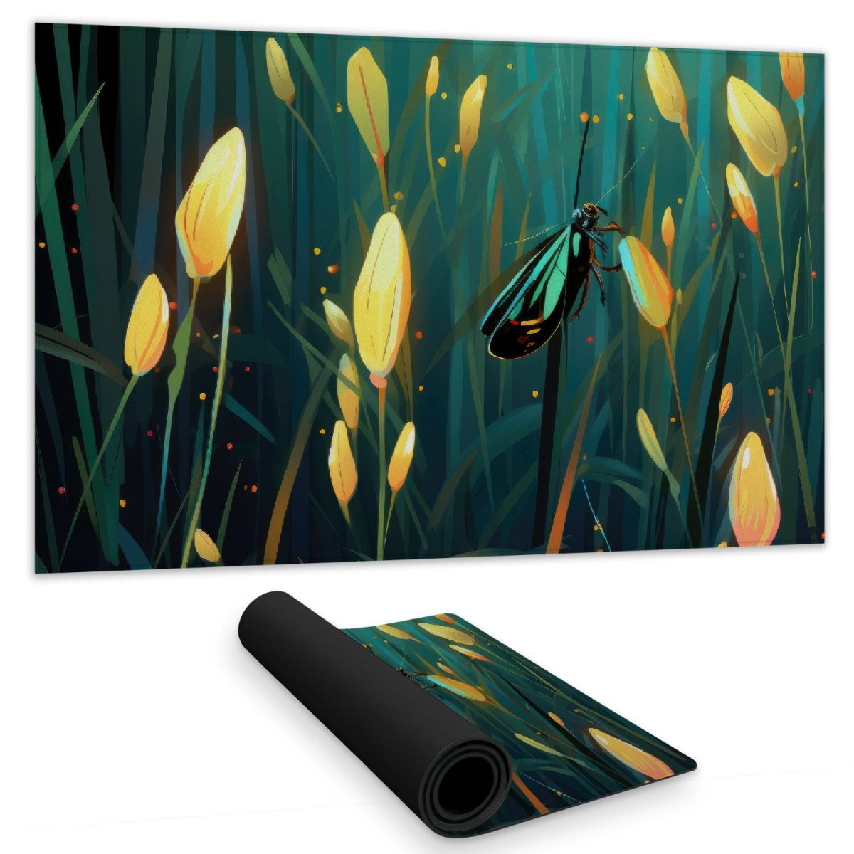 C1DM14240XE7M5 14 x 24 in. Appealing Turquoise Gaming Mat for Home Decor - Stylish Design