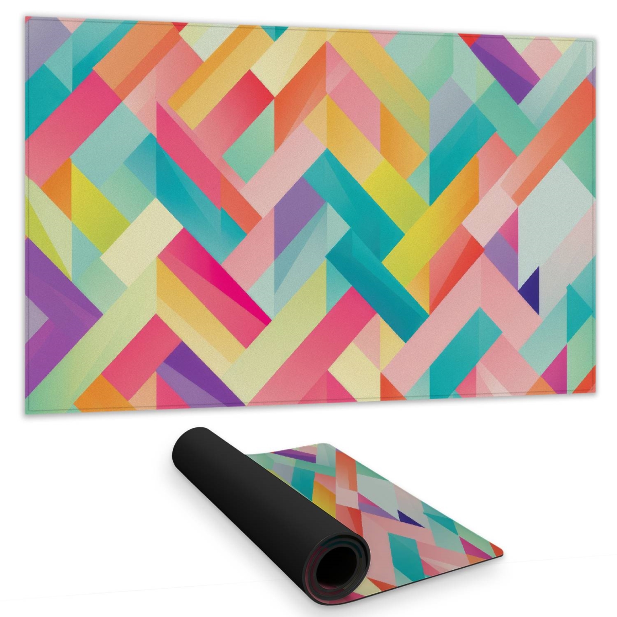 Concius Sales C1DM1424R262VW 14 x 24 in. Stripe Harmony Gaming Mat - Stylish Home Decor Playmat