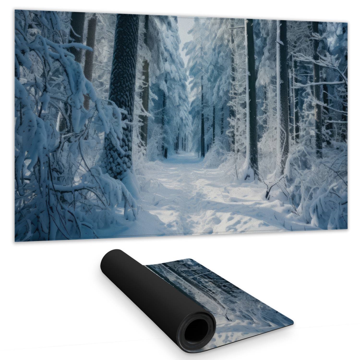 Concius Sales C1DM1424TAUAEU 14 x 24 in. Cold Forest Gaming Mat - Stylish Home Decor Play Surface