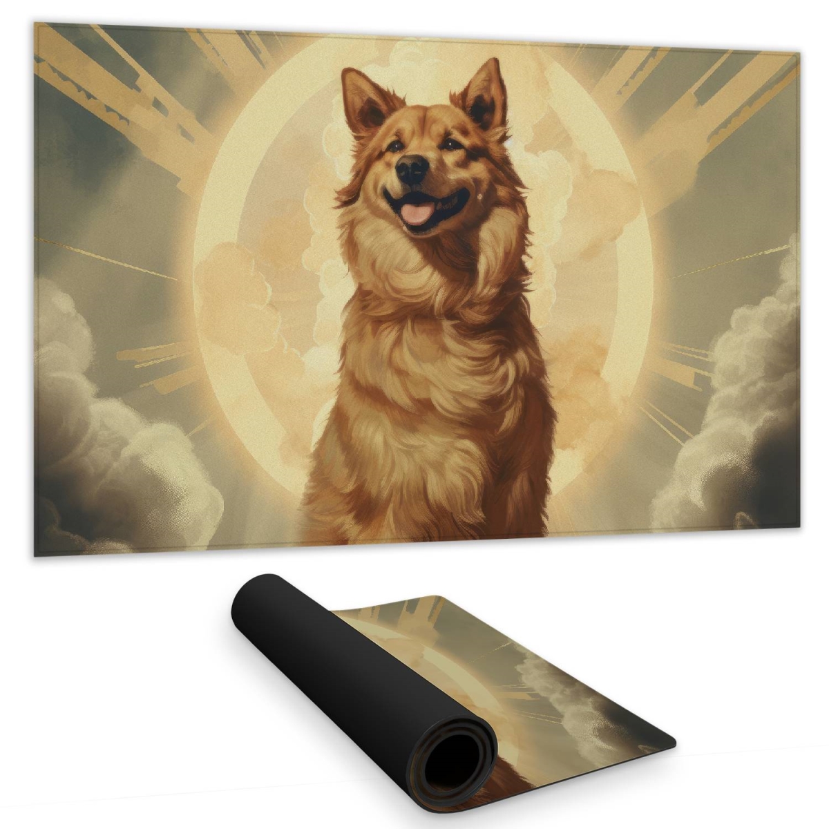 Concius Sales C1DM1424X91VLU 14 x 24 in. Man's Best Angel Gaming Mat - Stylish Home Decor Mat