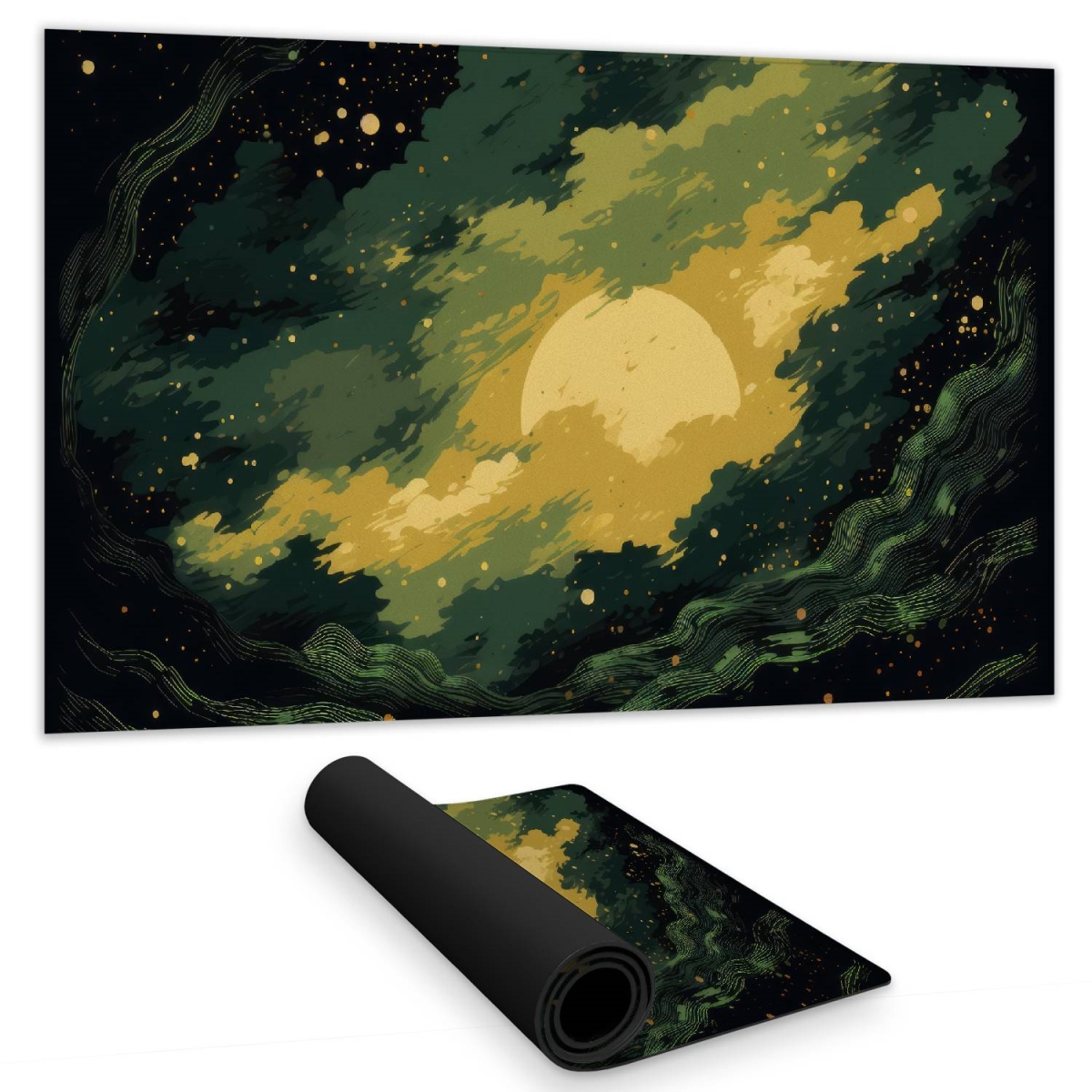 Concius Sales C1DM1424Y6FVU3 14 x 24 in. Cloudy Star Gaming Mat - Stylish Home Decor Play Surface