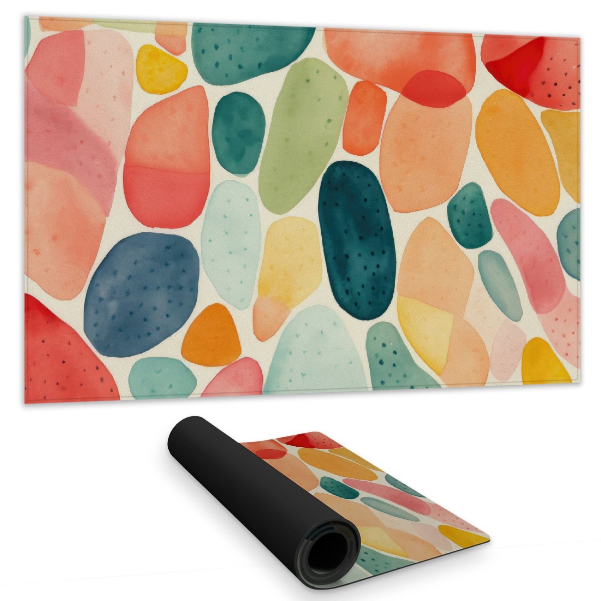 Concius Sales C1DM1424FH5T7X 14 x 24 in. Seedy Shapes Gaming Mat - Unique Home Decor Play Surface